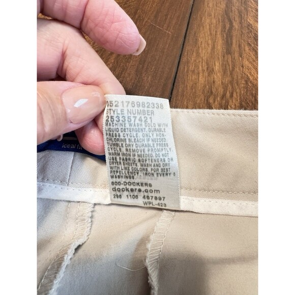Dockers Women's Beige Ideal Fit Straight Chinos 14 Medium - Picture 5 of 6